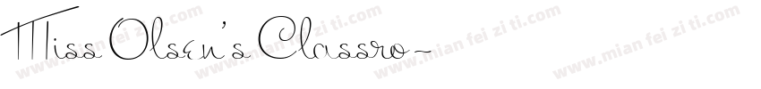 Miss Olsen’s Classro字体转换